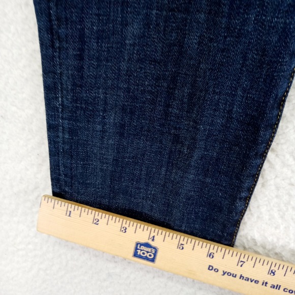 American Eagle Outfitters Artist Crop Dark Wash Denim Jeans Women's Size 6 - Picture 7 of 9